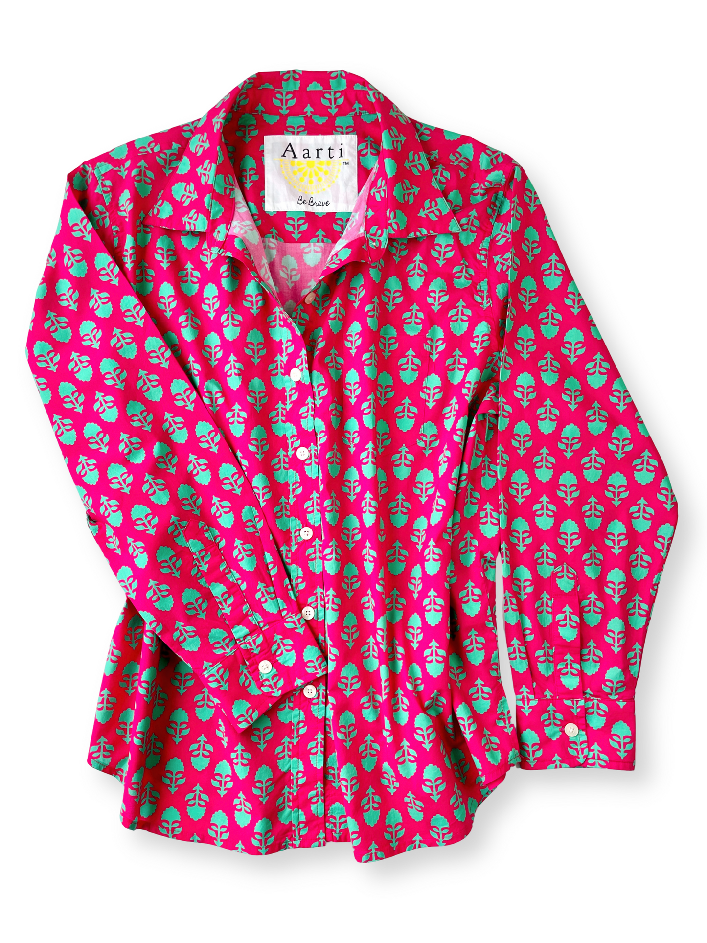 Pink Peppercorn Button-Up Shirt