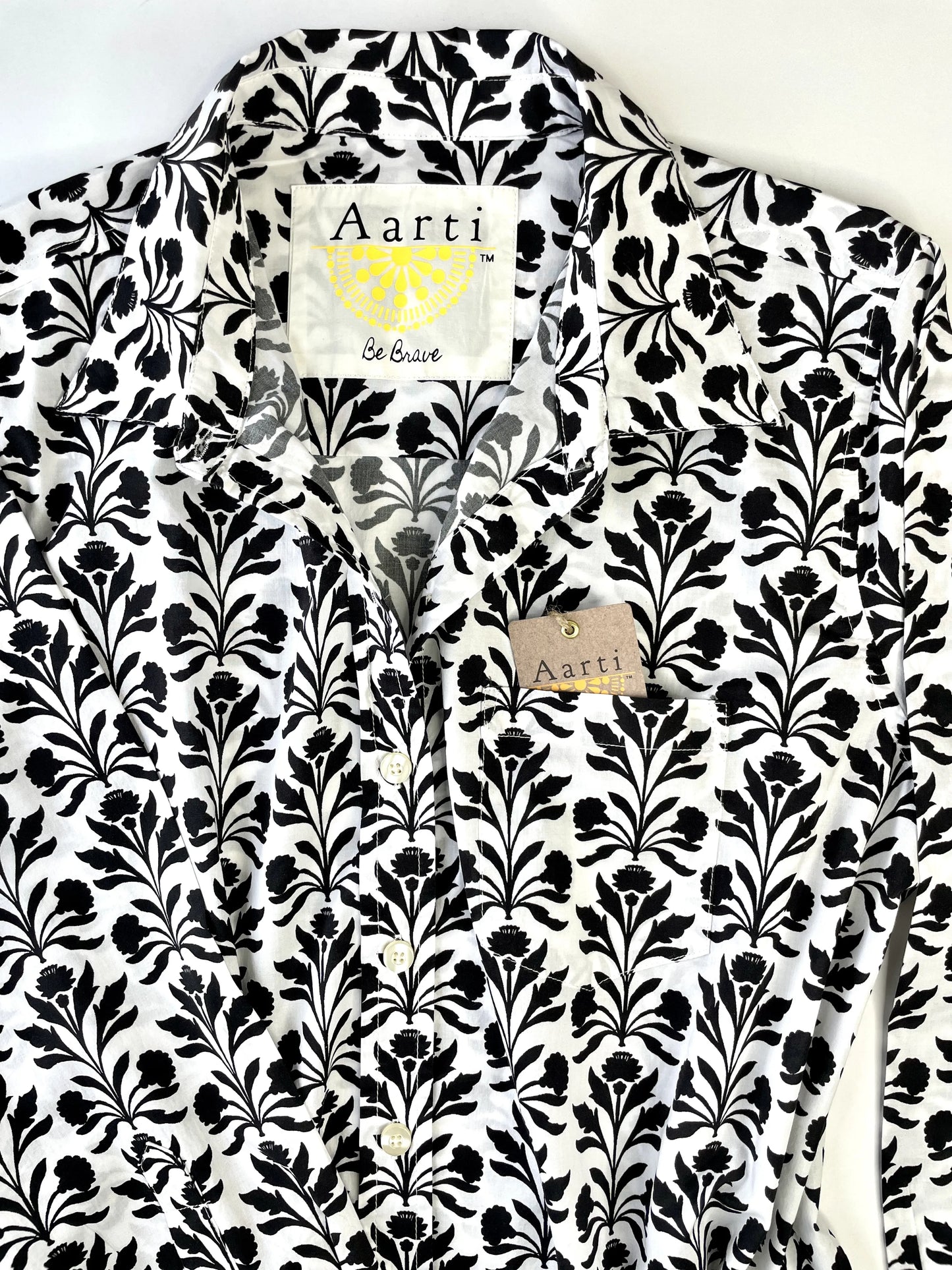 Salt and Pepper Button-Up Shirt