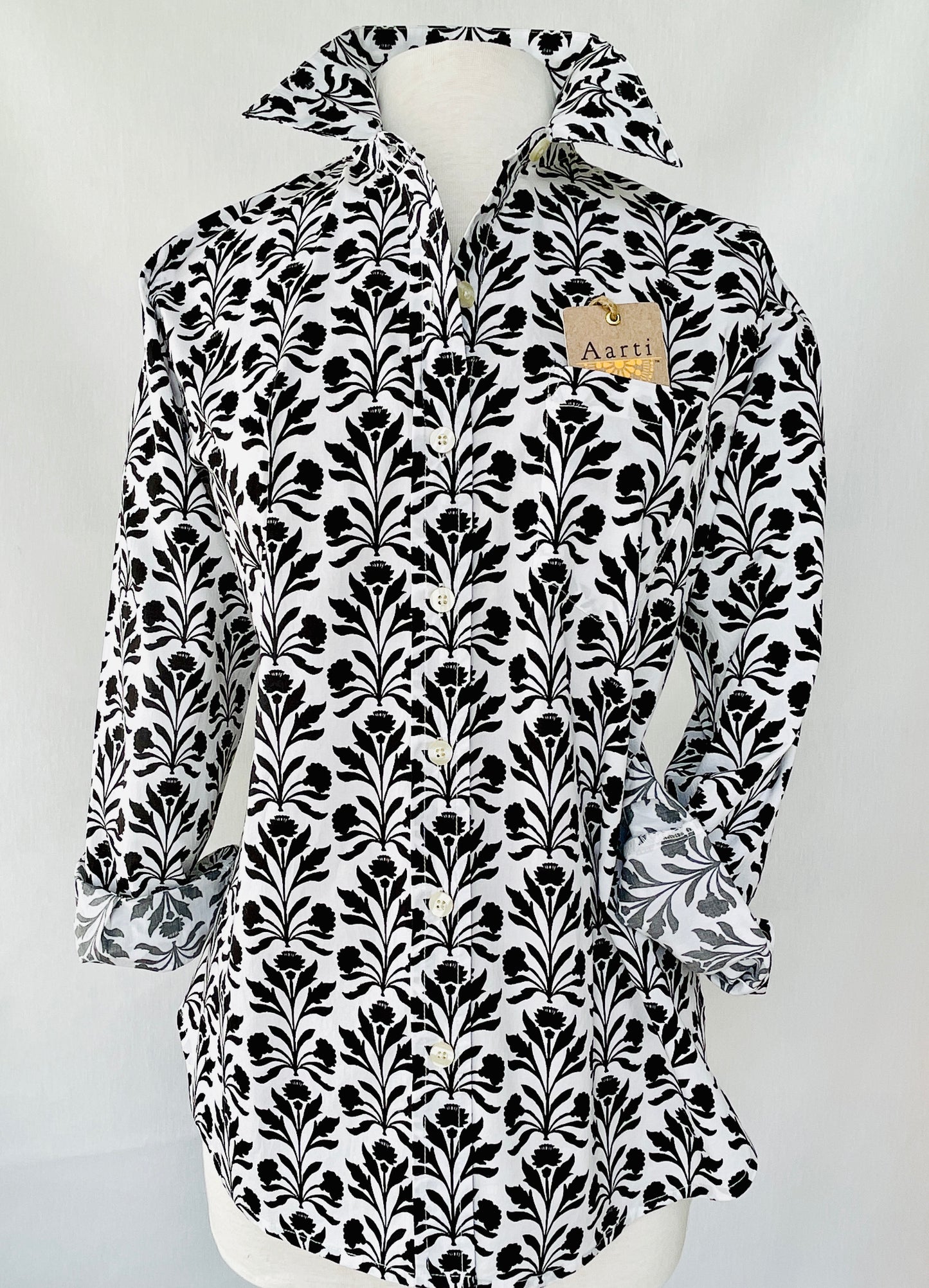 Salt and Pepper Button-Up Shirt