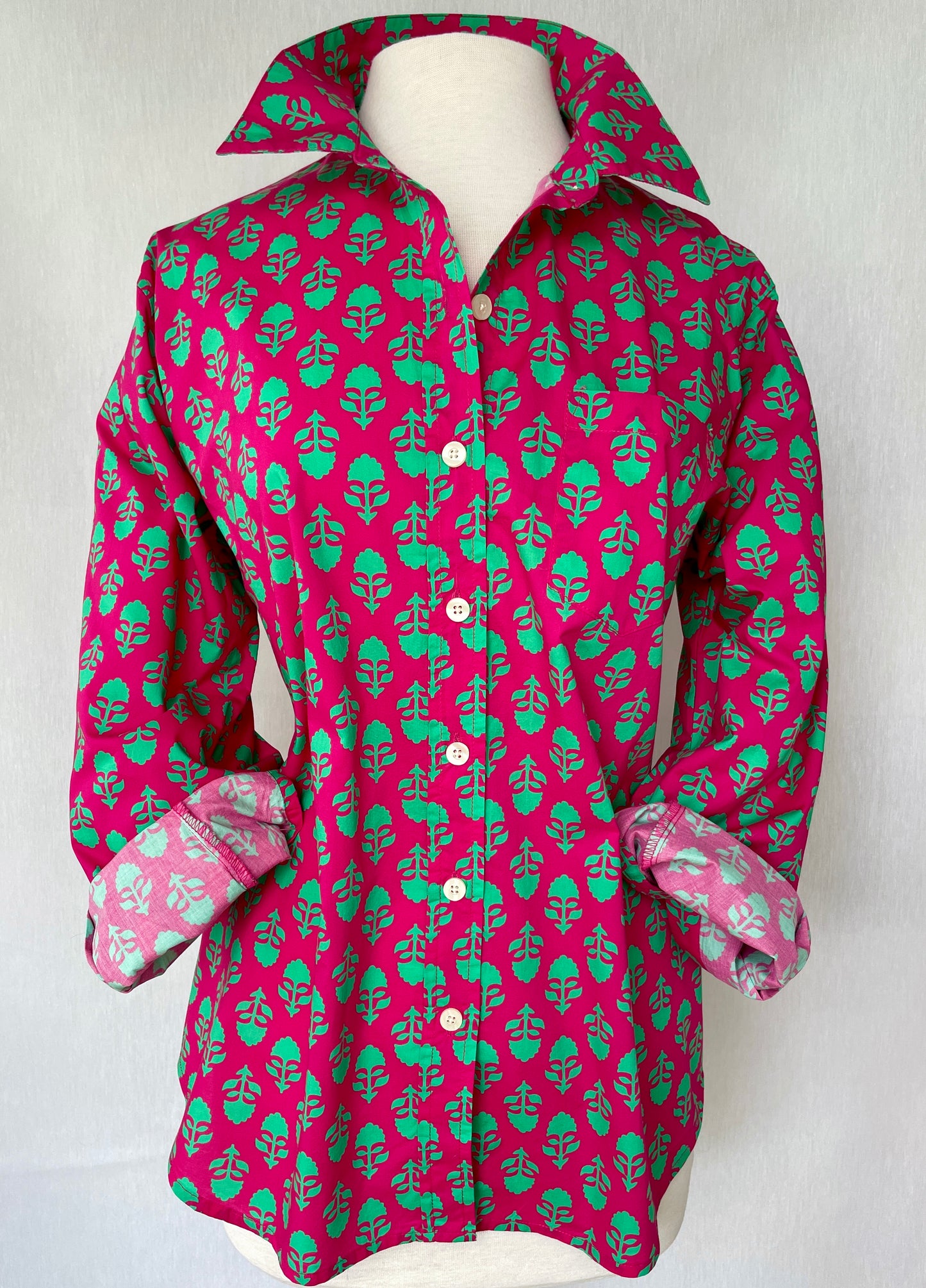 Pink Peppercorn Button-Up Shirt