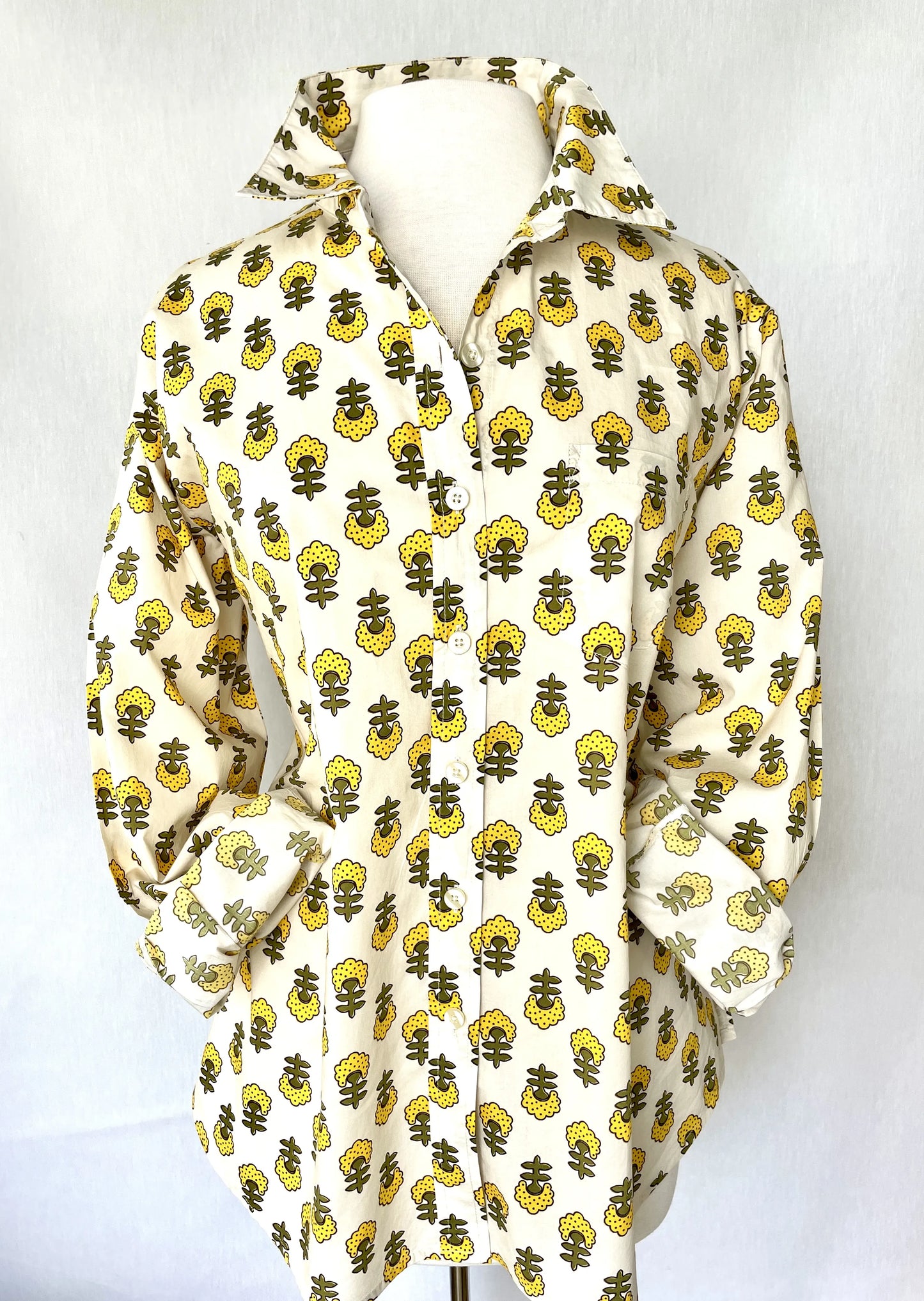 Marigold Pop Button-Up Shirt