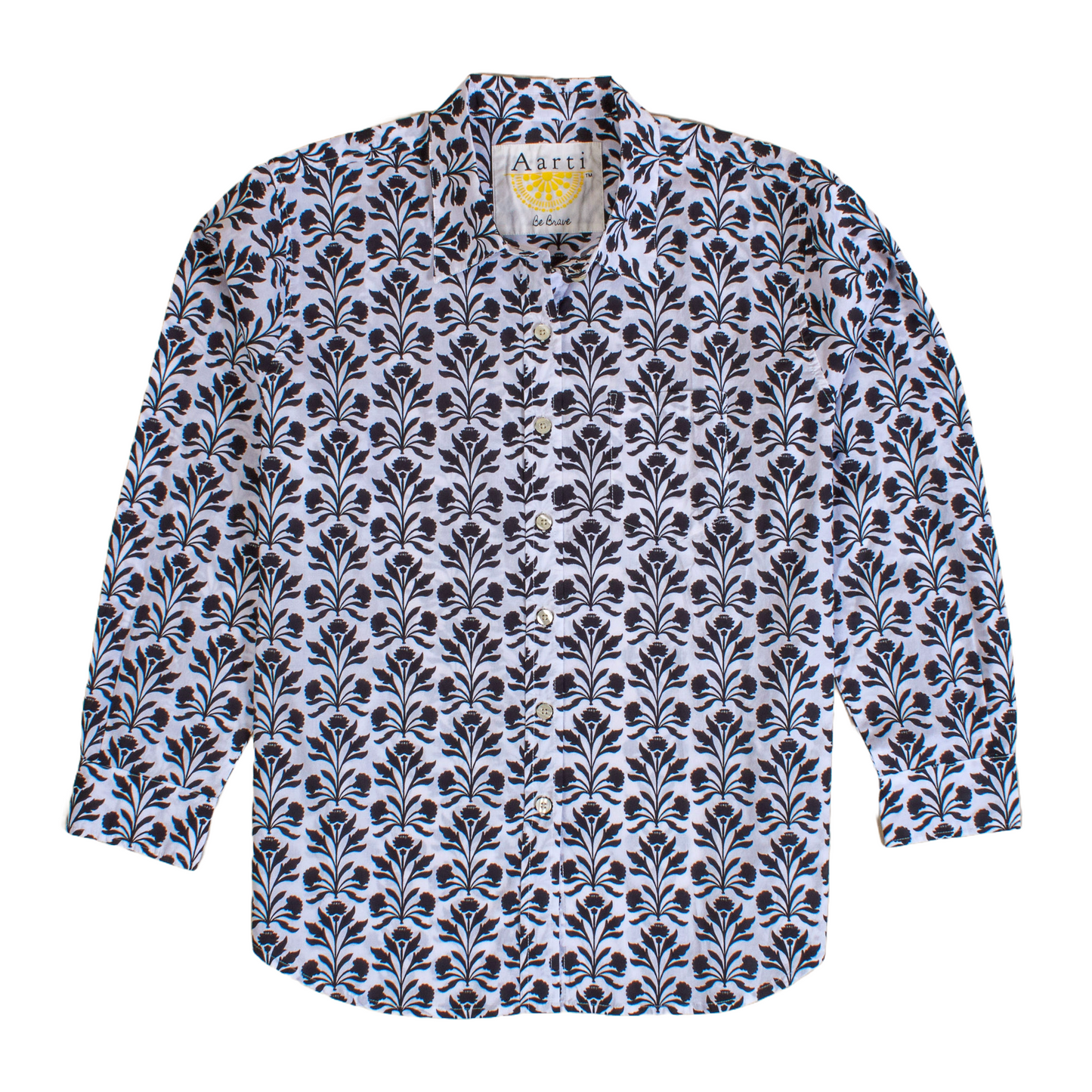 Salt and Pepper Button-Up Shirt